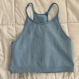 Altar’d state blue ribbed tank